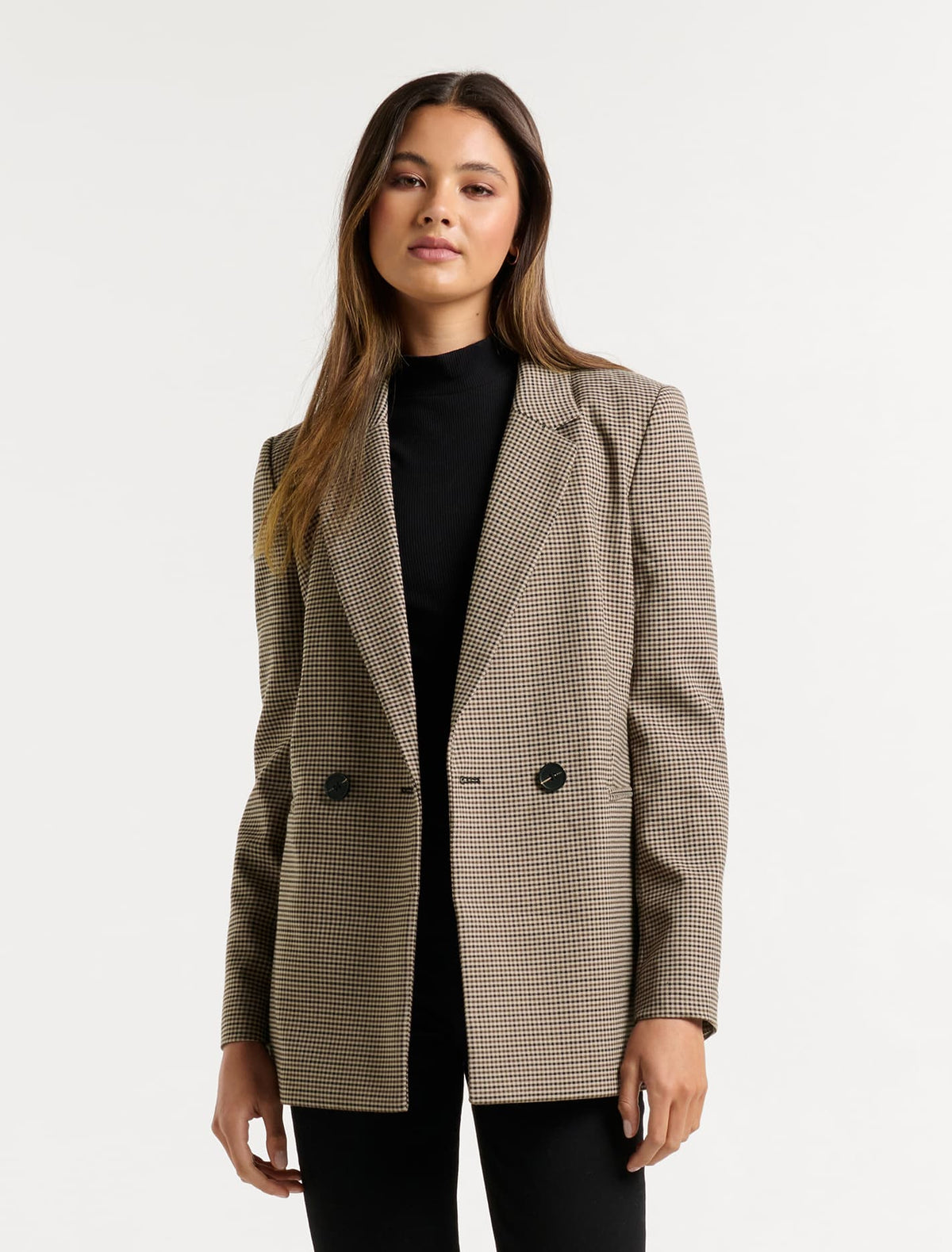 Naomi check blazer