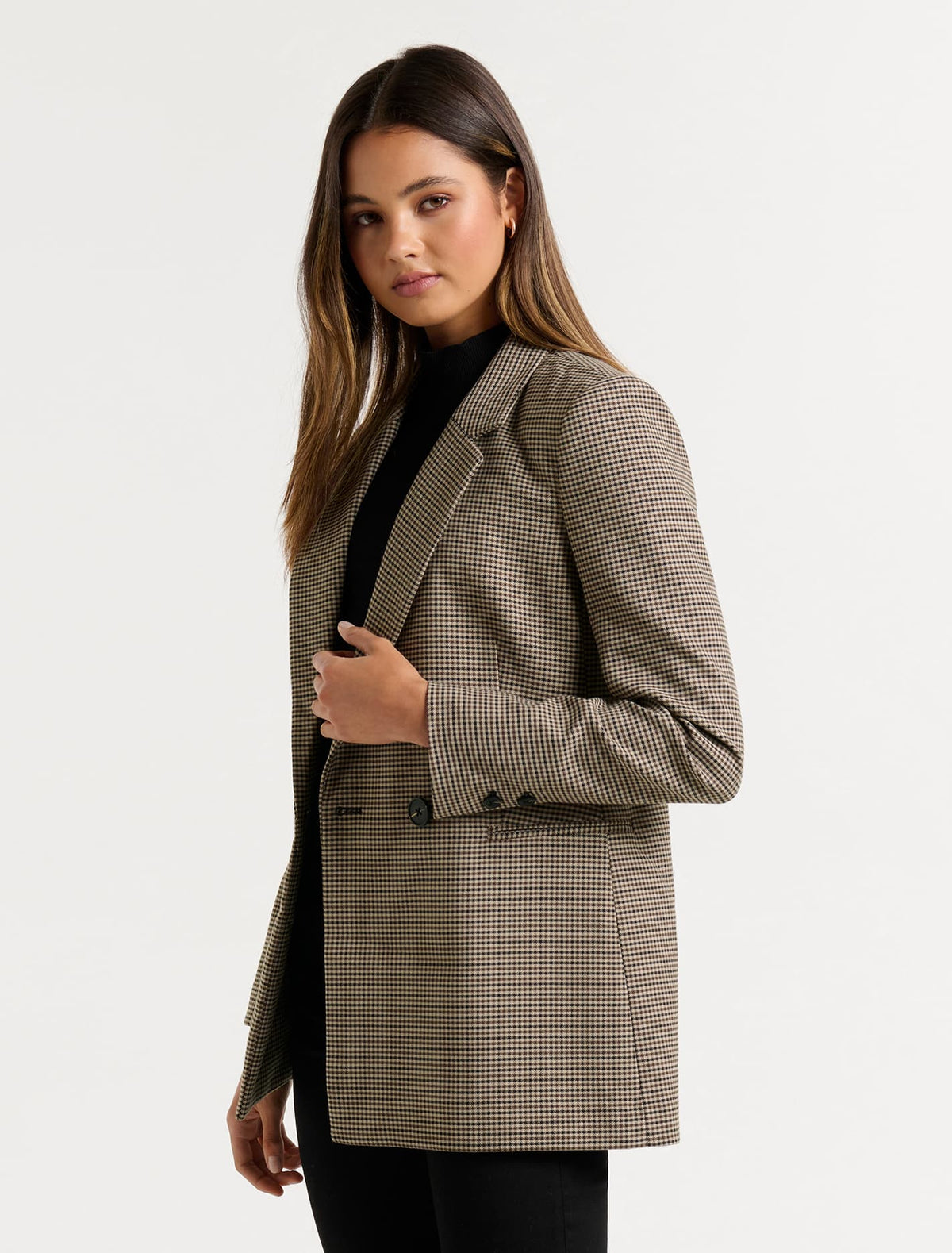 Naomi check blazer