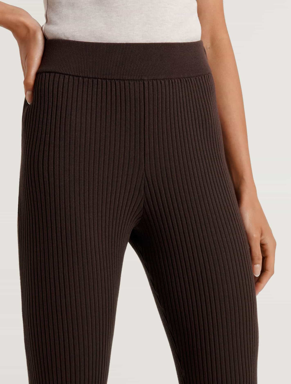 Emmy Knit Pant Bitter Chocolate