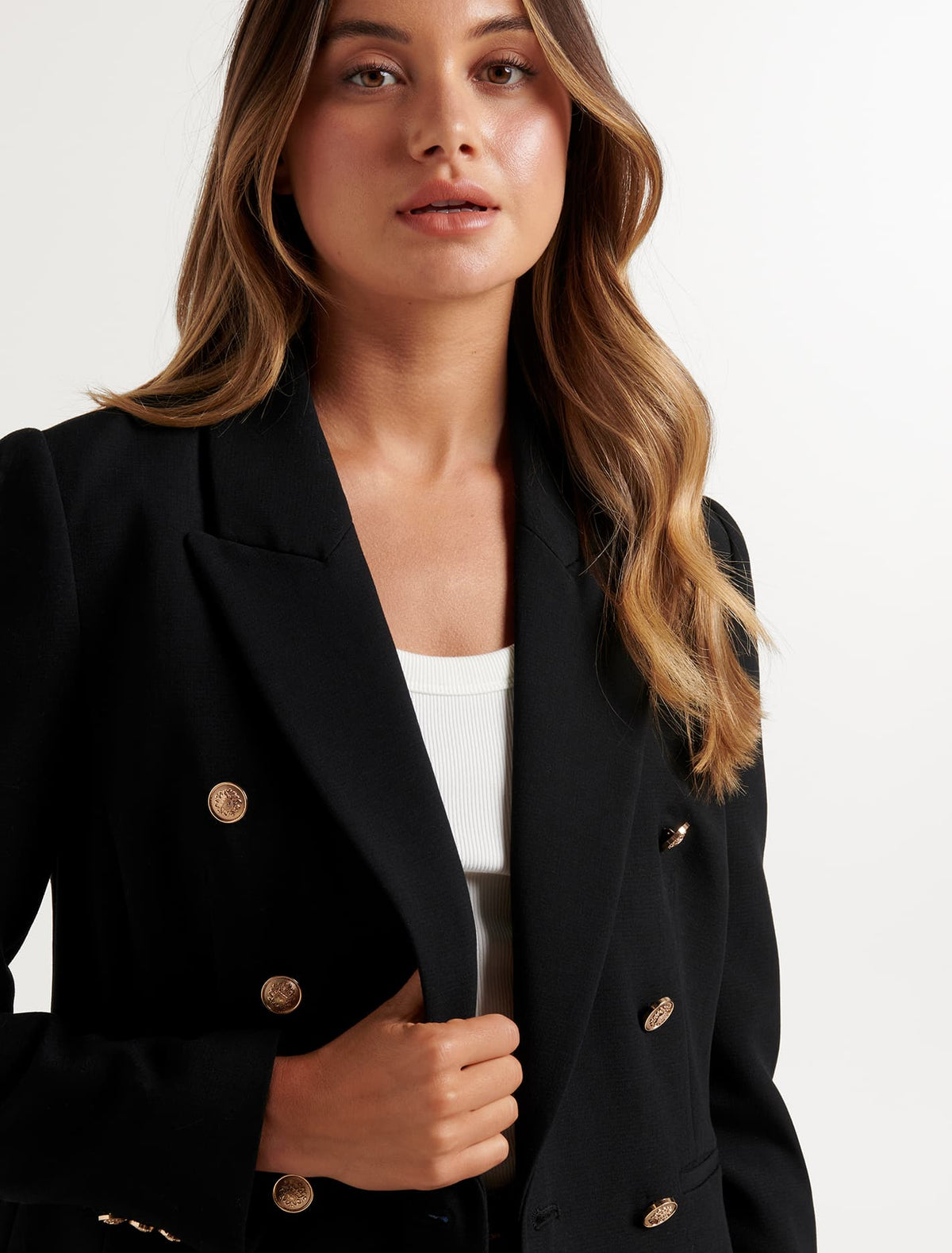 Milly button blazer Black