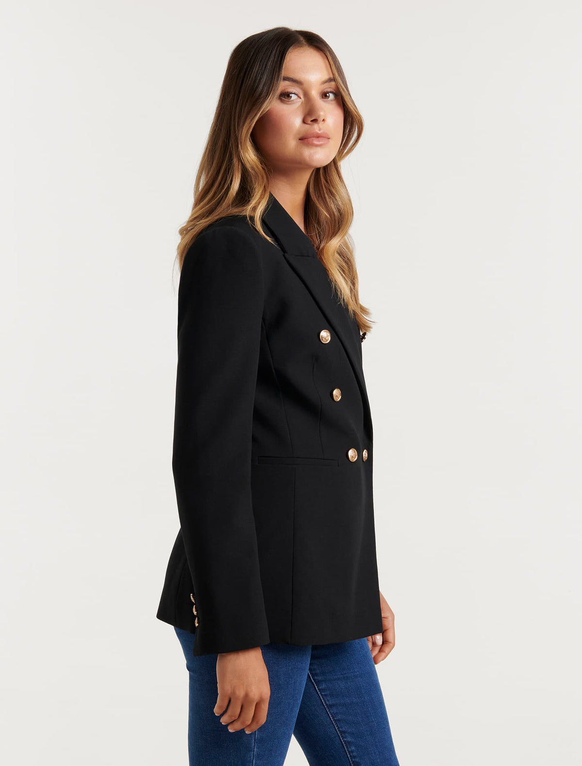 Milly button blazer Black