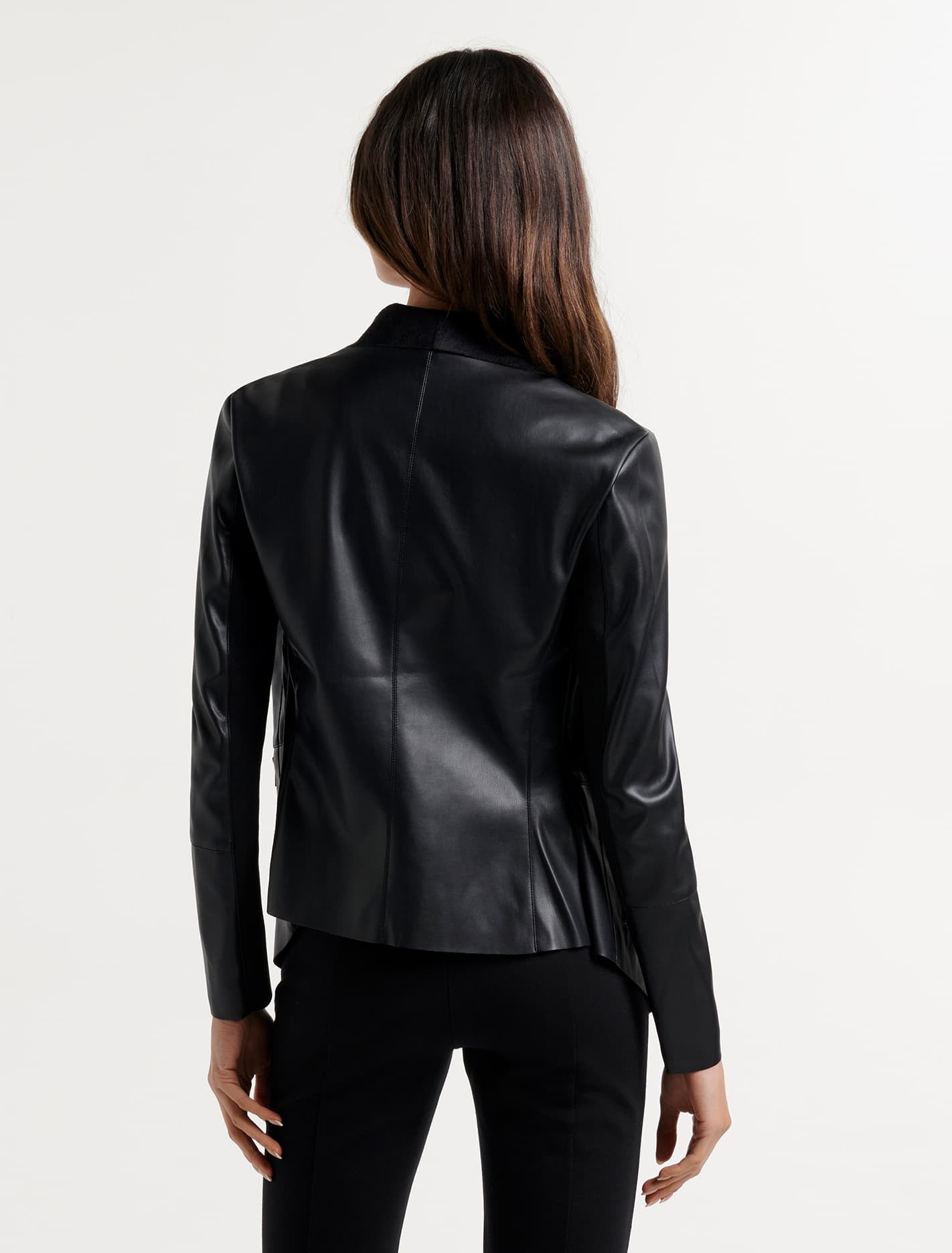 Susie Waterfall Blazer Black