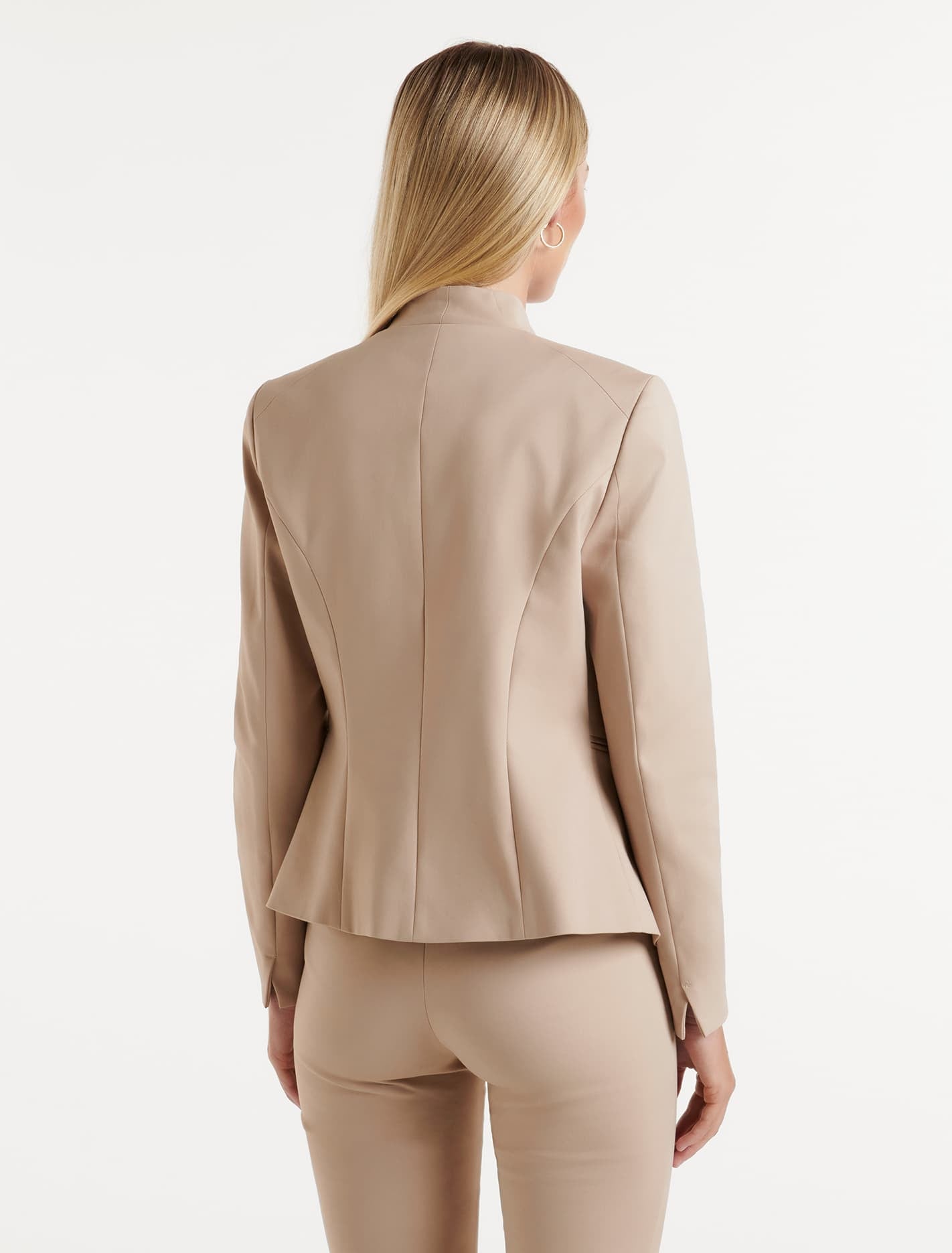 Alice Fitted Blazer Beige Rose Suit