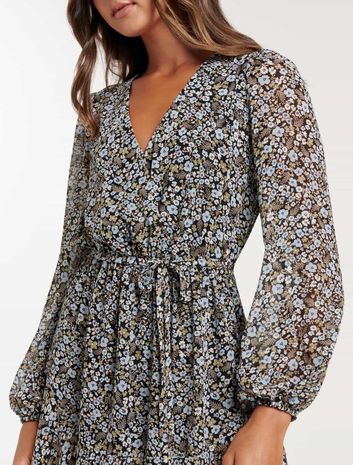 Jasmine Skater Mini Dress Windsor Ditsy