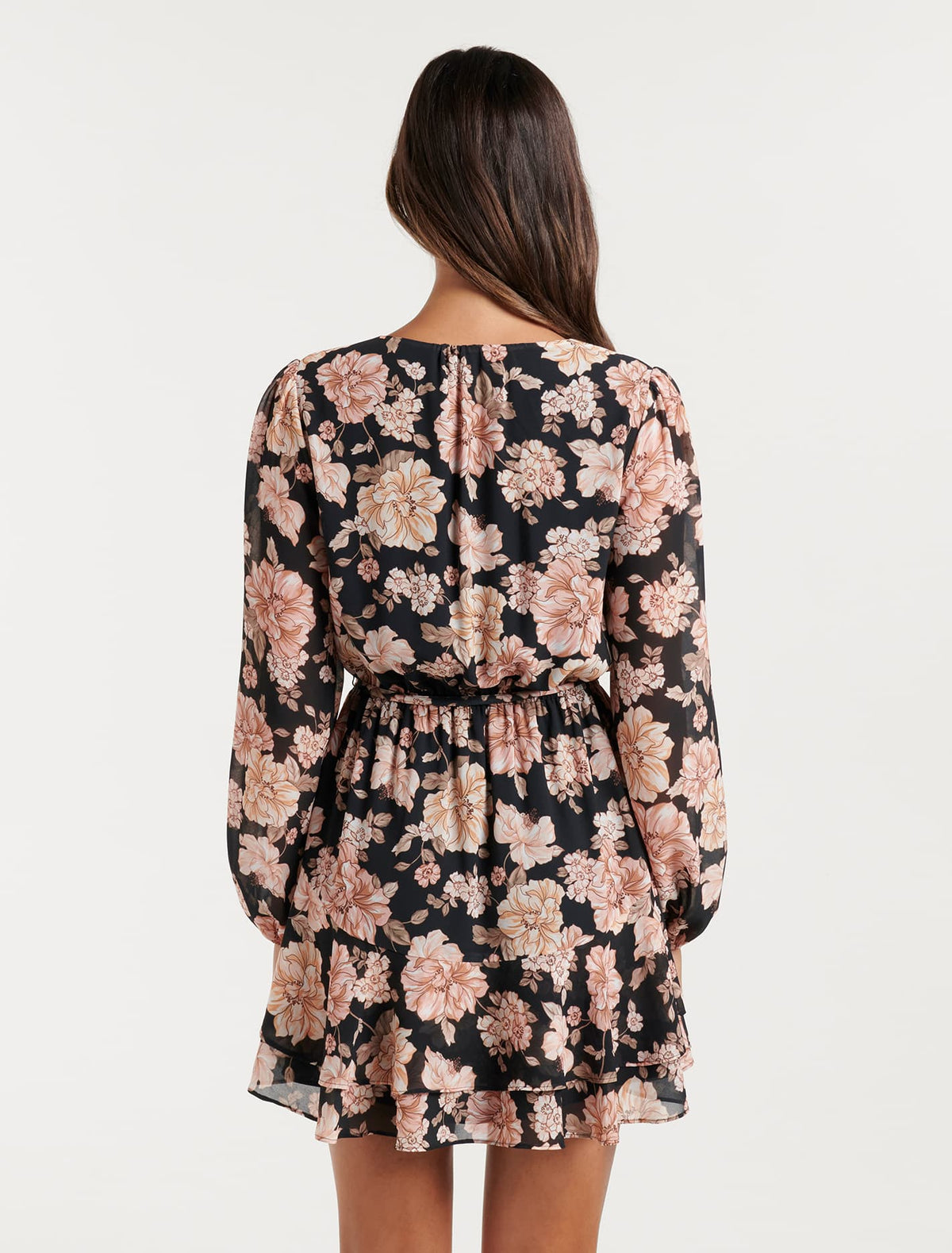 Jasmine Skater Mini Dress Golden Heathcote Floral