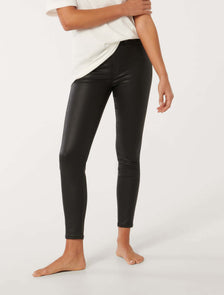 Bella Cropped High Rise Sculpting Jean Black Coated
