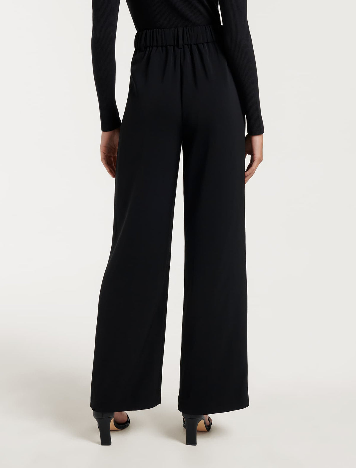 Nadia Wide Leg Pants Black