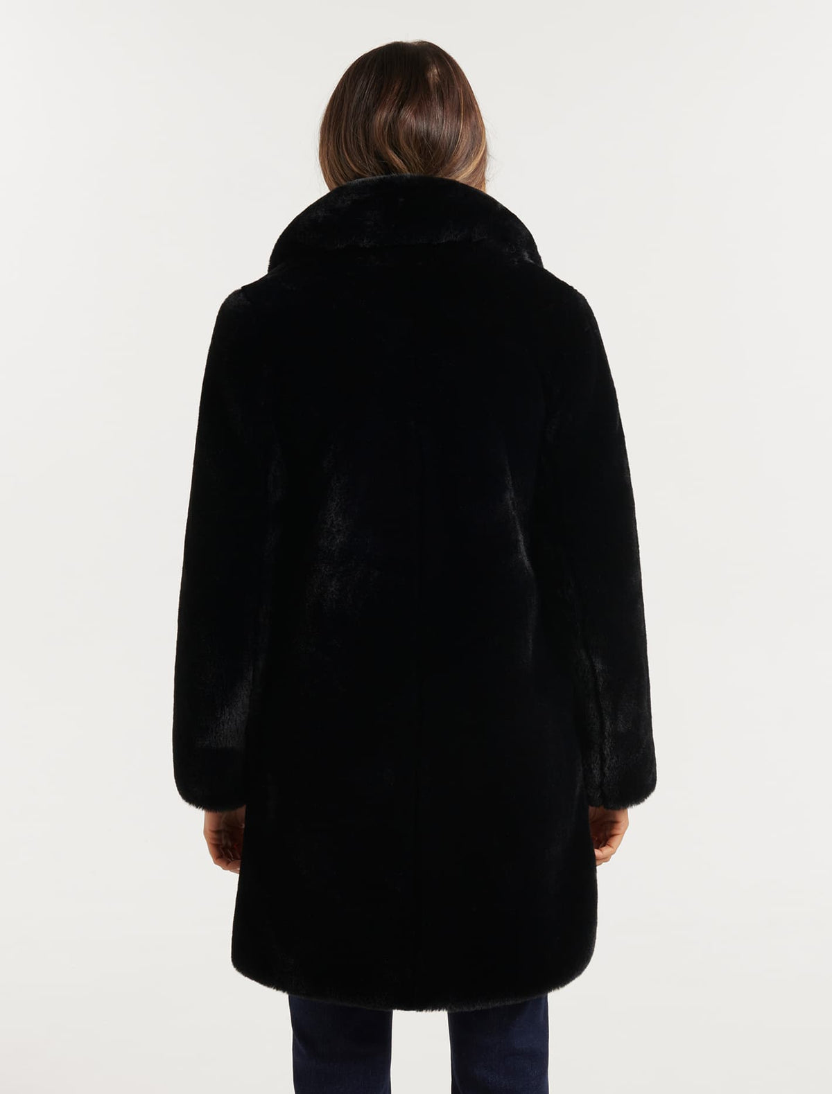 Cayte Fur Coat Black