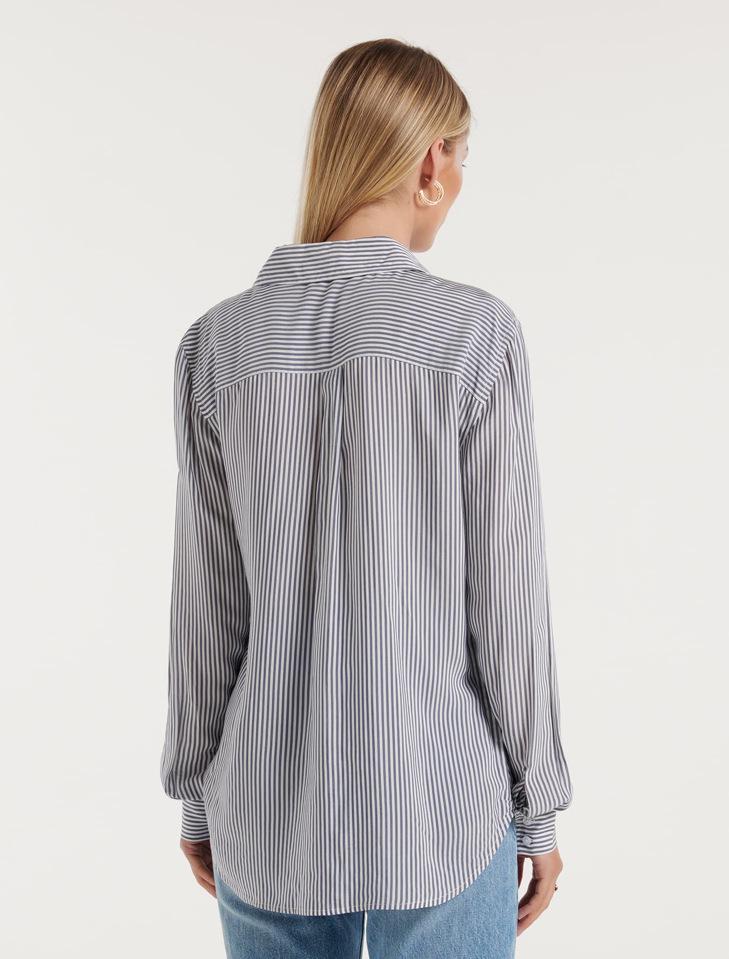Adara Stripe Shirt Brighter Blue Stripe