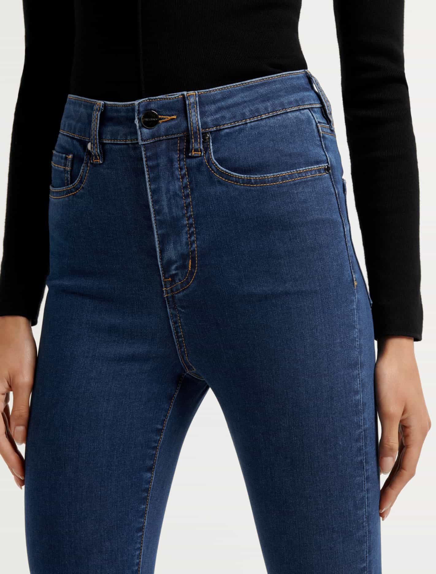 Bella Cropped High Rise Jean Dark Wash