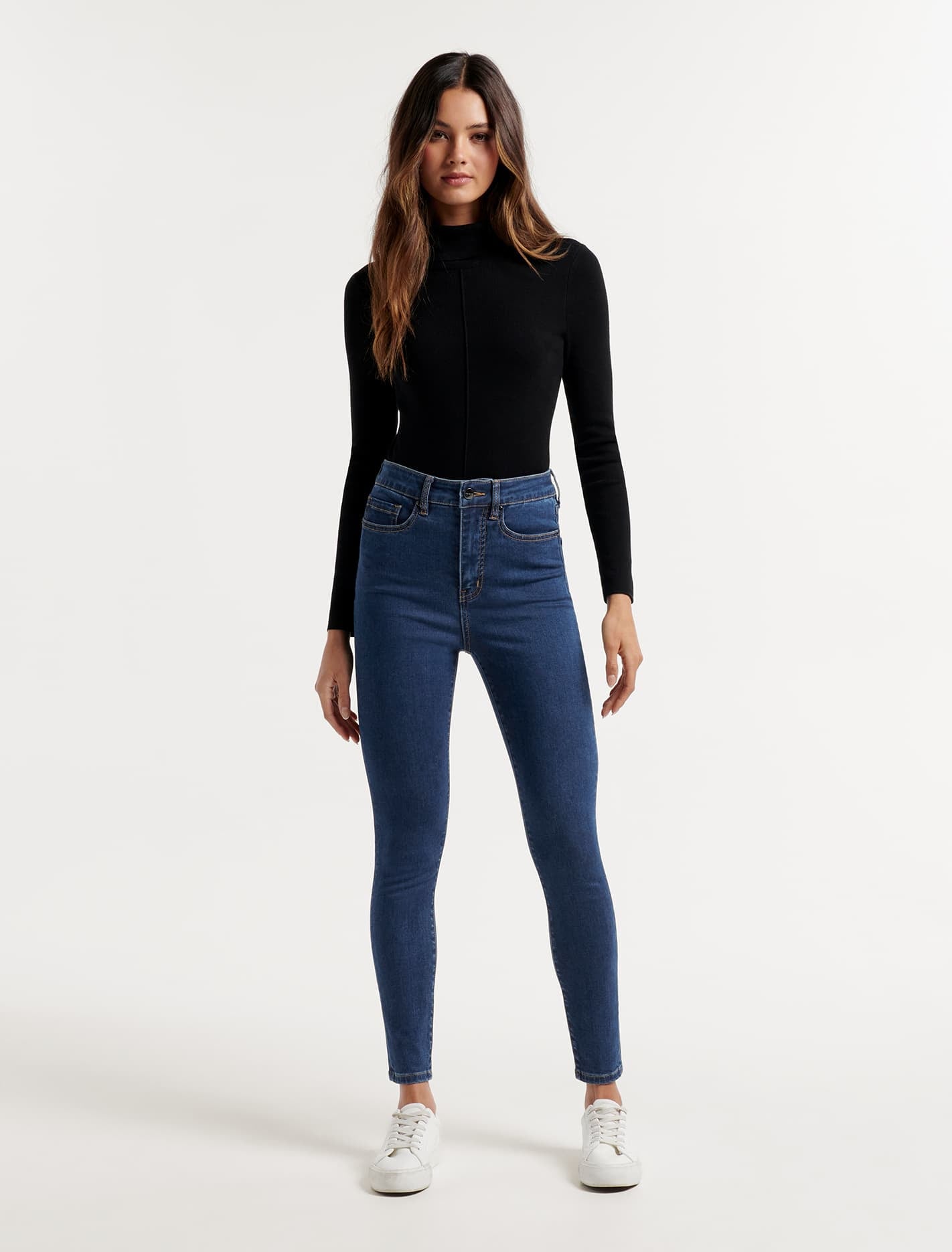 Bella Cropped High Rise Jean Dark Wash