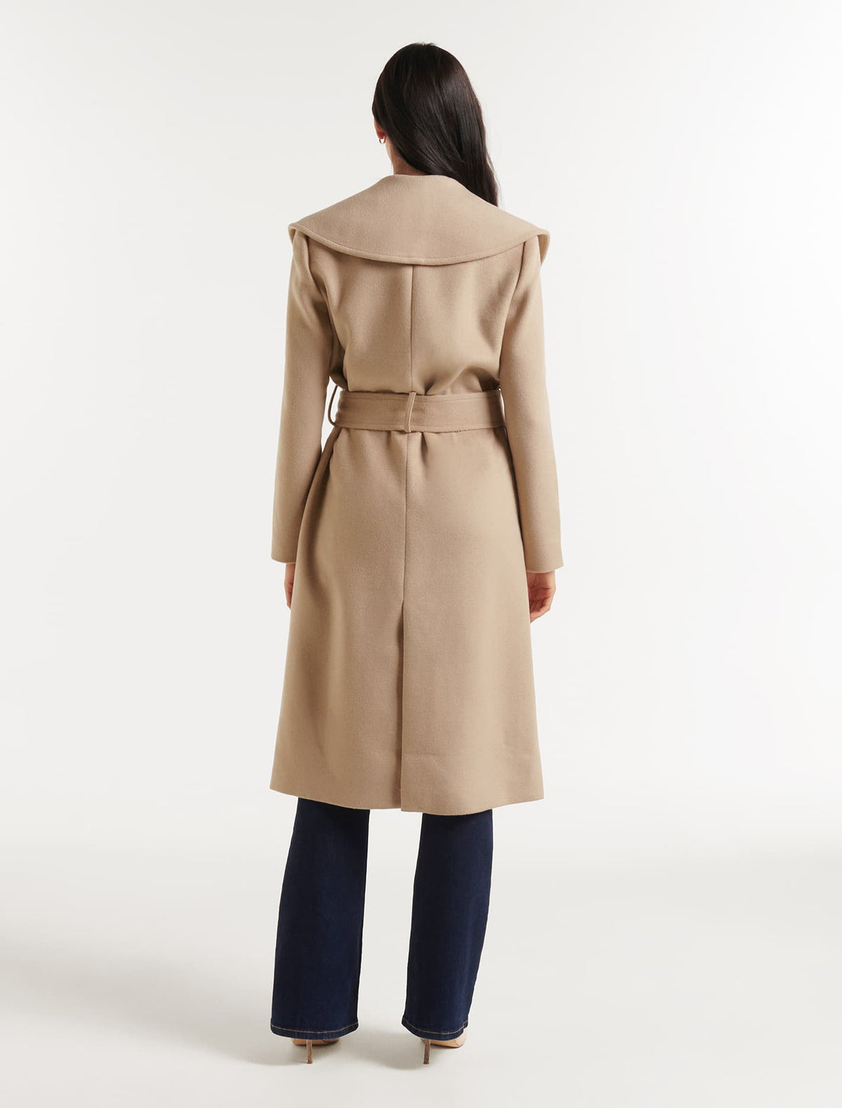 Amy Shawl Collar Coat Camel