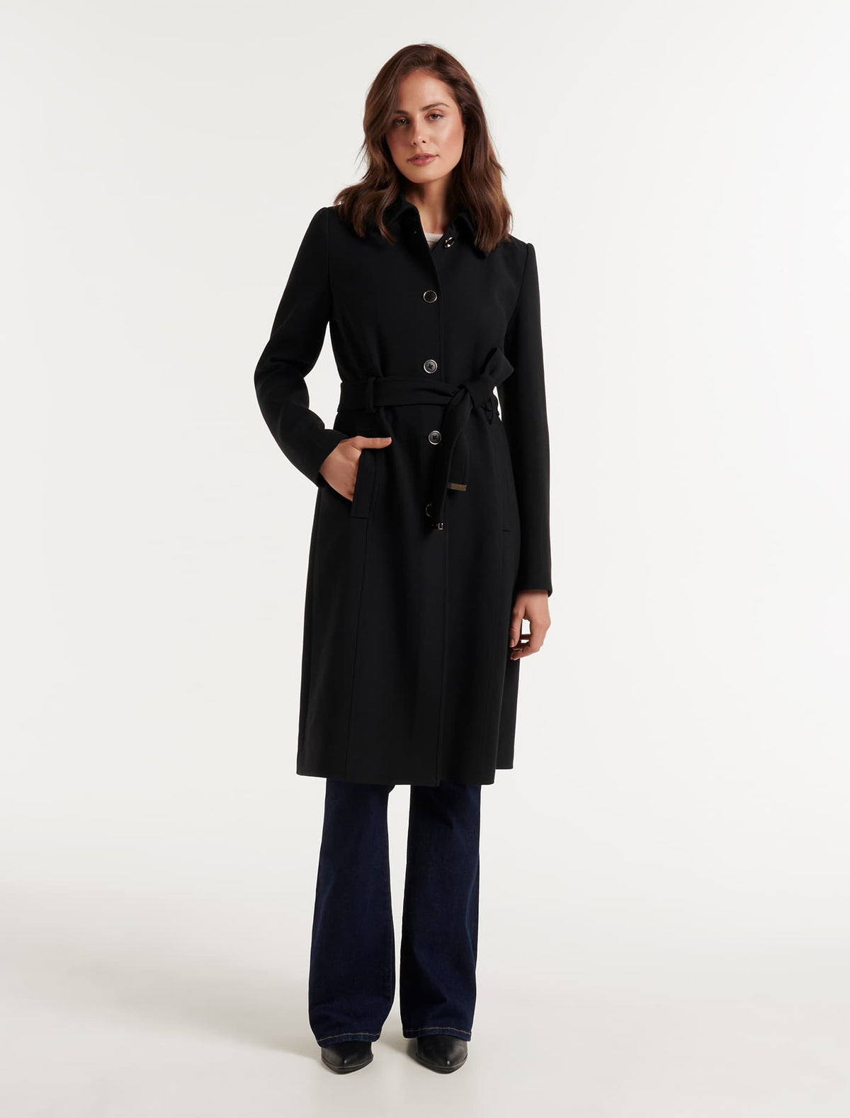 Clementine Trench Mac Black