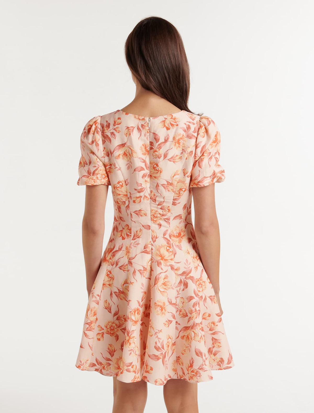 Violet Fit and Flare Mini Dusted Montebello Floral