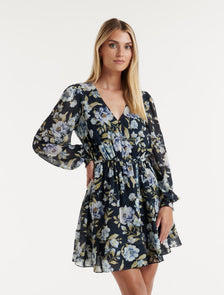 Gabby Skater Mini Dress Augustine Floral