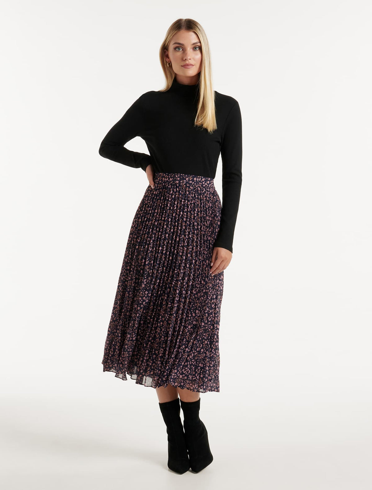 Hailee Pleated Skirt Marlo Mini Ditsy