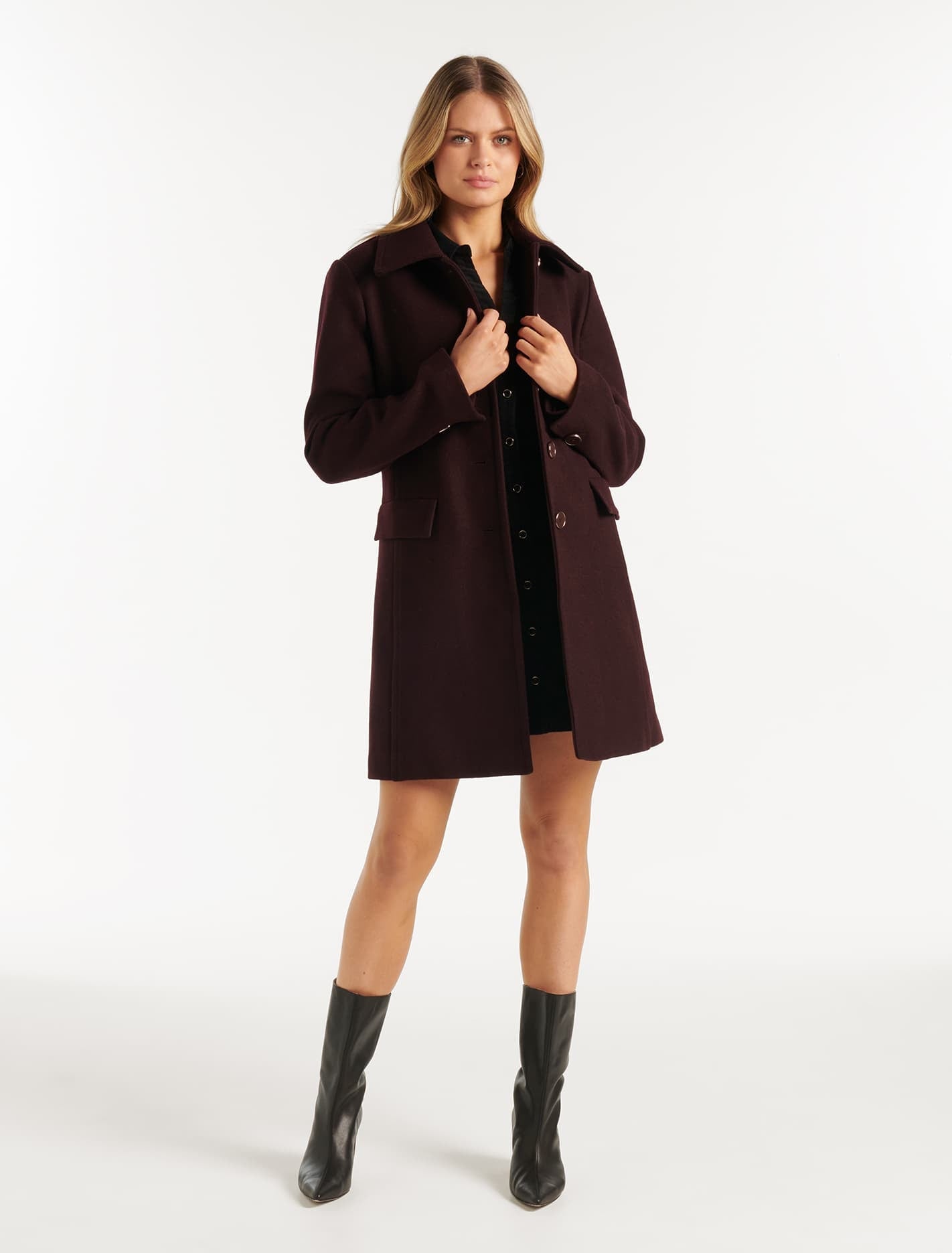 Amie Dolly Coat Spanish Wine