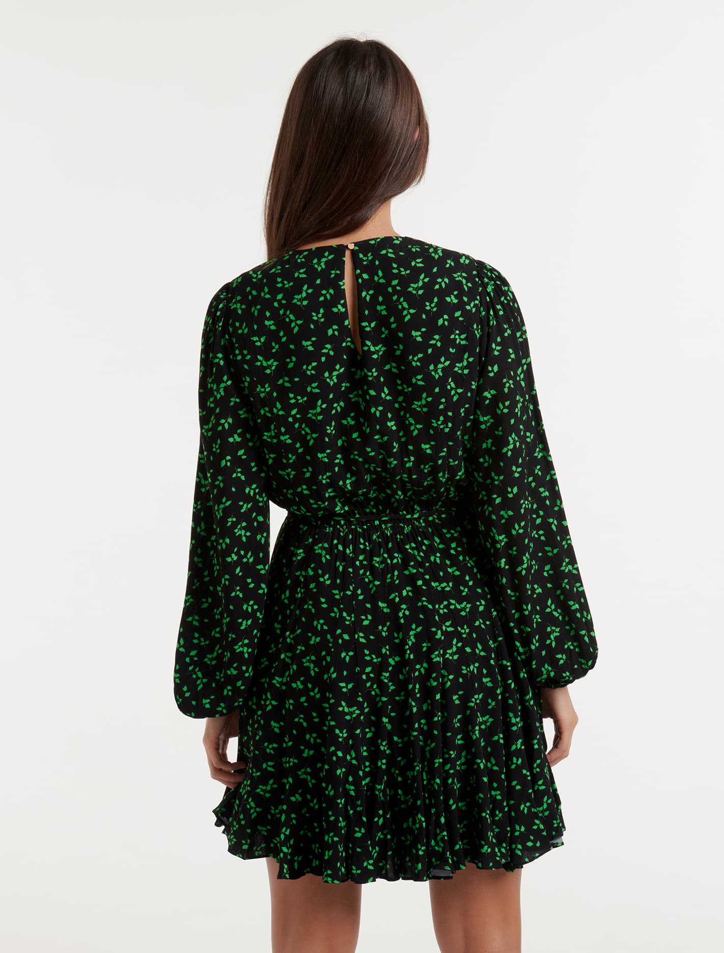 Orla Godet Mini Dress Maxwell Ditsy