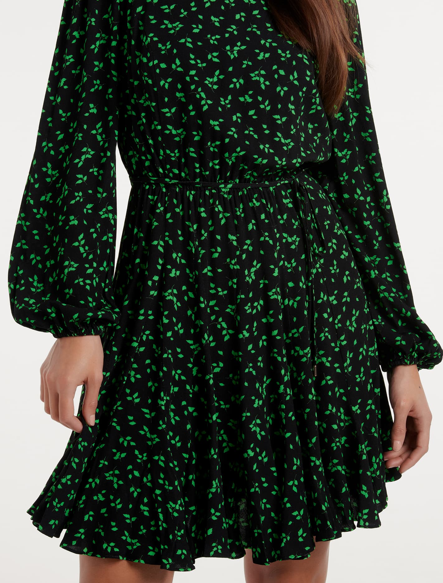Orla Godet Mini Dress Maxwell Ditsy