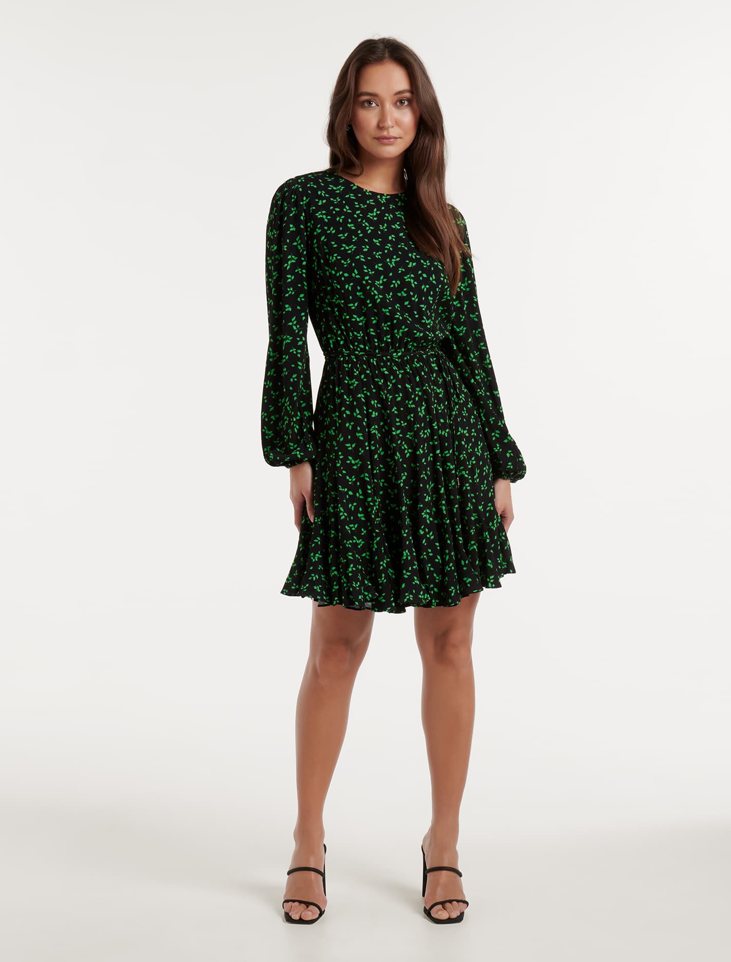 Orla Godet Mini Dress Maxwell Ditsy