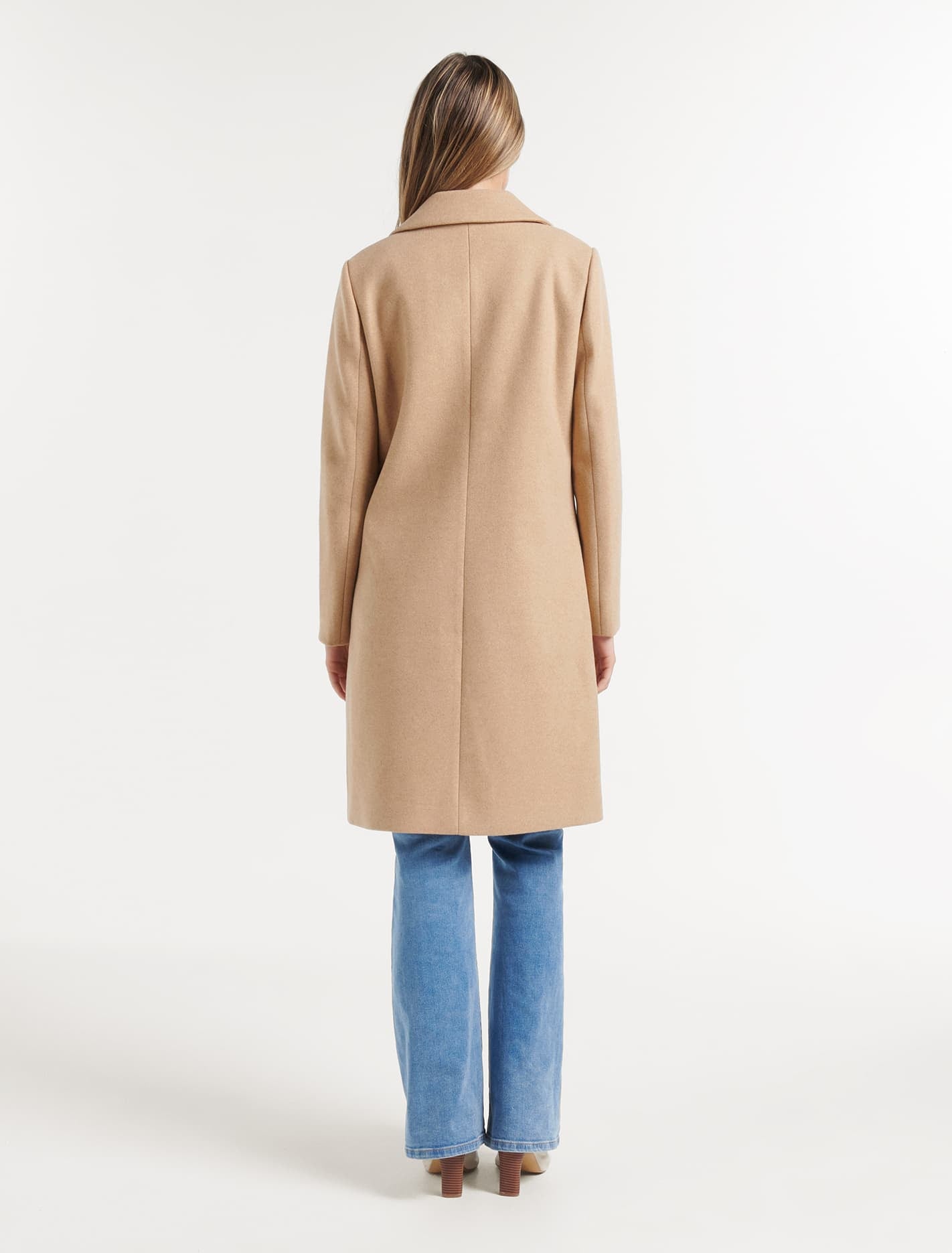 Delilah Longline Coatigan Camel