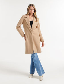 Delilah Longline Coatigan Camel