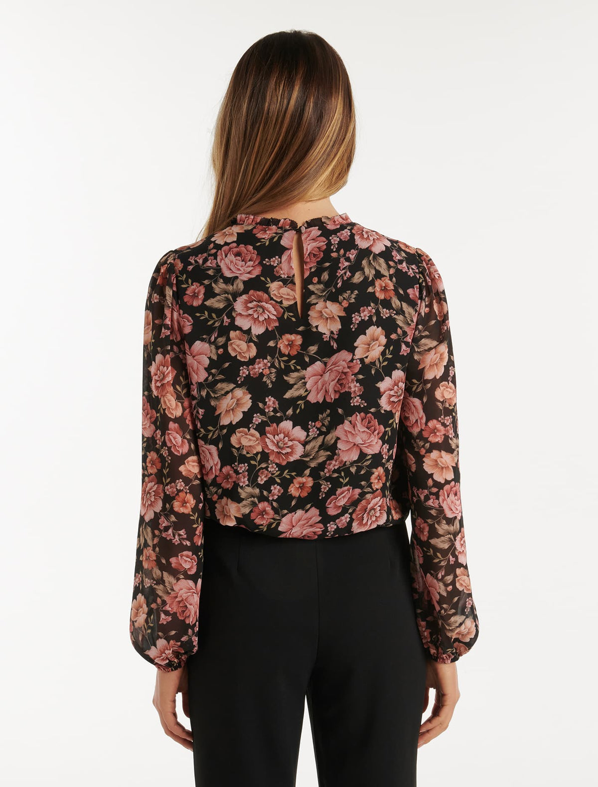 Millie Frill Blouse Kingsford Floral