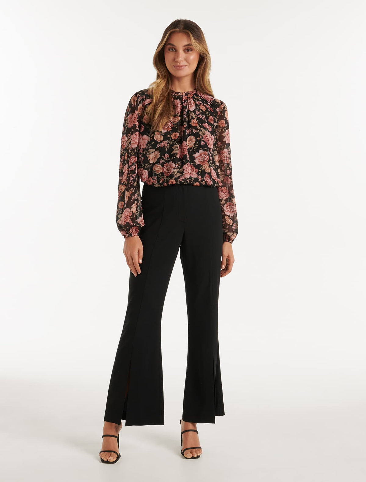 Millie Frill Blouse Kingsford Floral