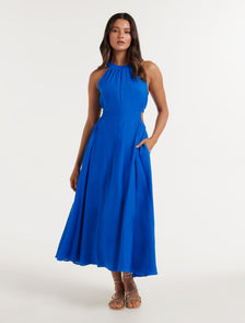 Marli Cut Waist Midi Intense Azure