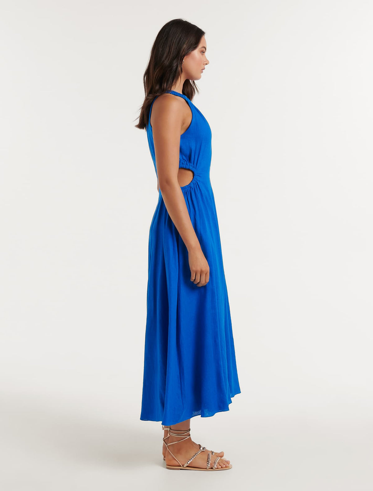 Marli Cut Waist Midi Intense Azure