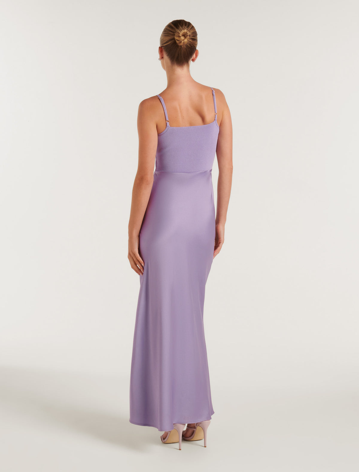 Erika Front Cut Out Knit Dress Blossoming Lilac