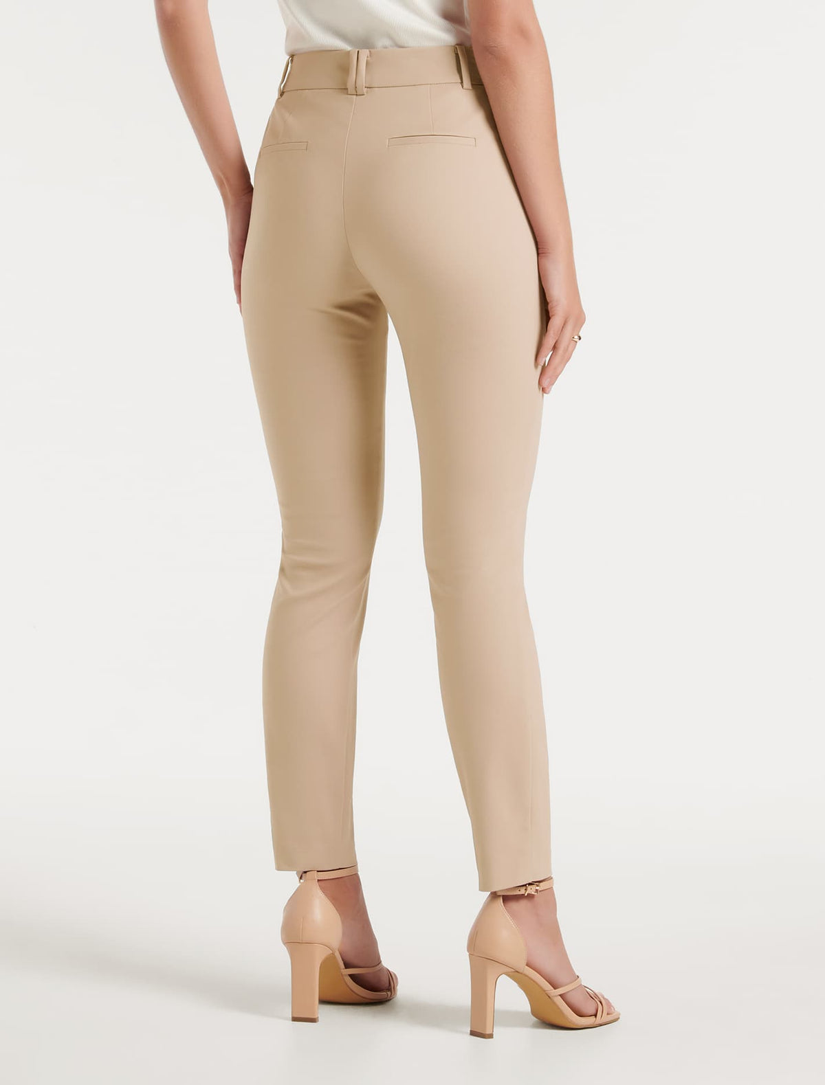 Sophie High Waist Pants Beige Rose