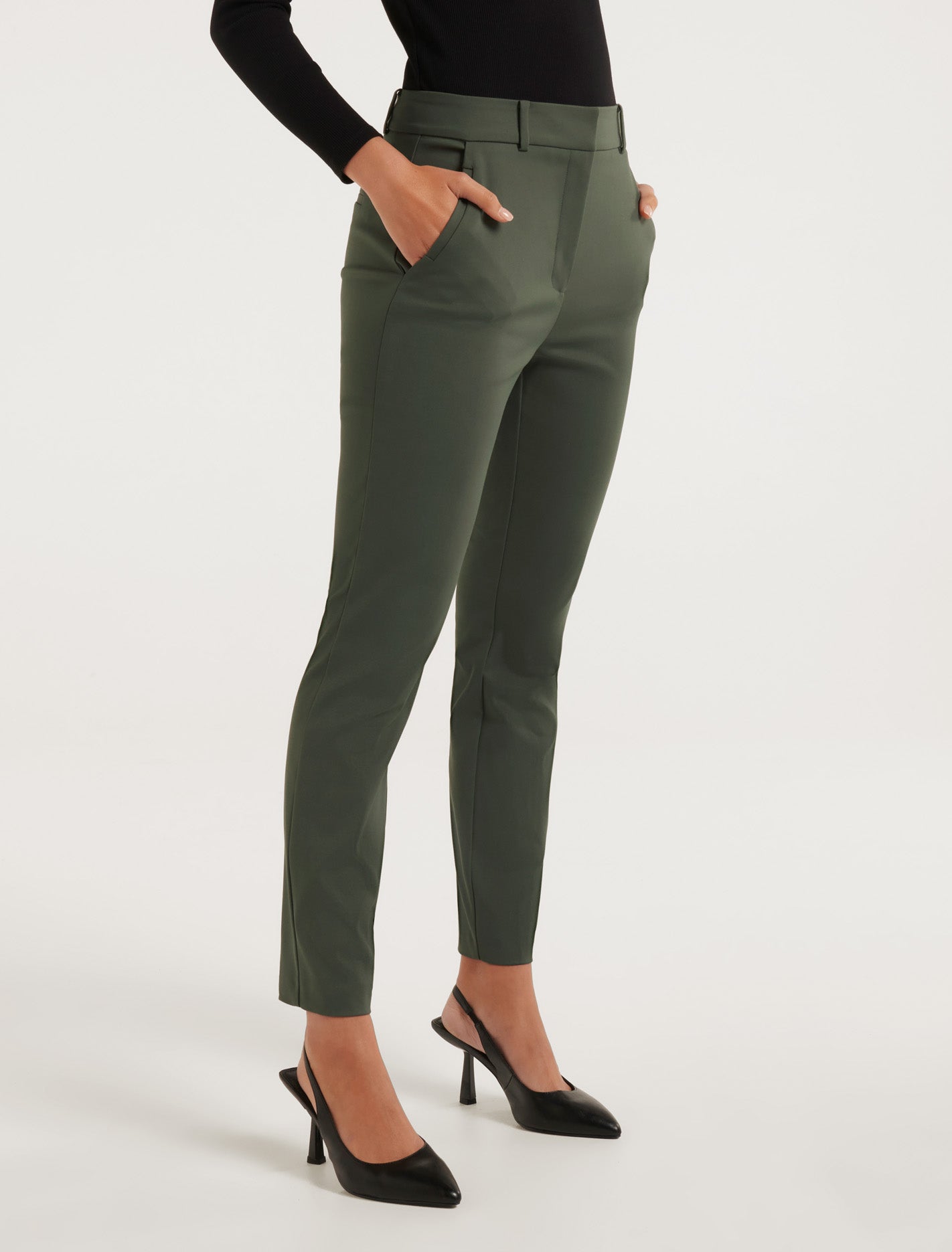 Grace 7/8th Slim Pants Poison Ivy