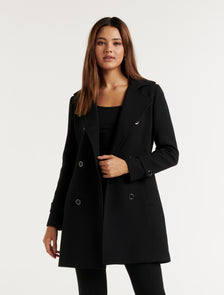 Violet Trench Mac Black