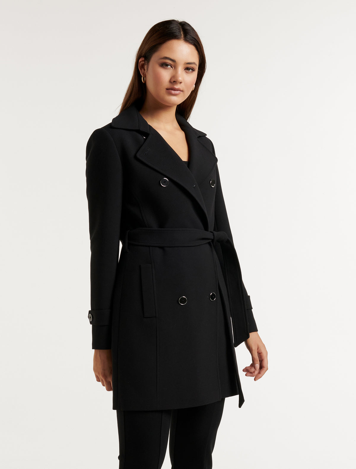 Violet Trench Mac Black