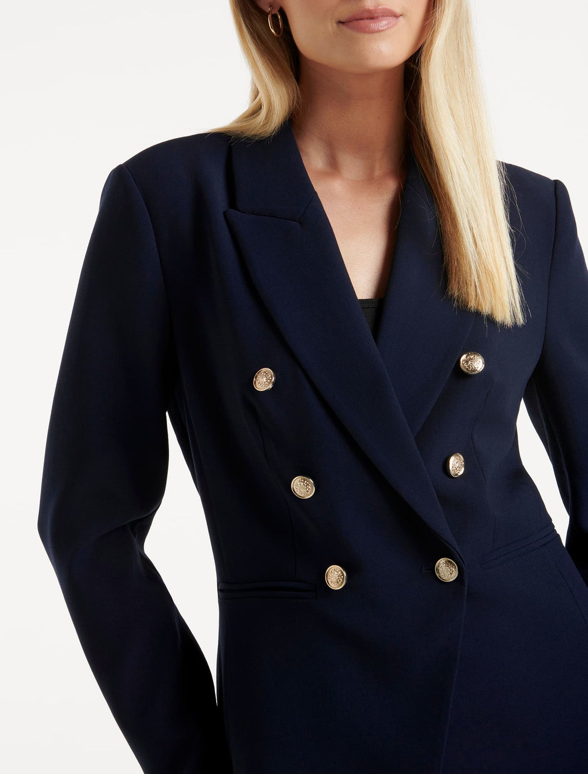 Chloe Military Blazer Navy