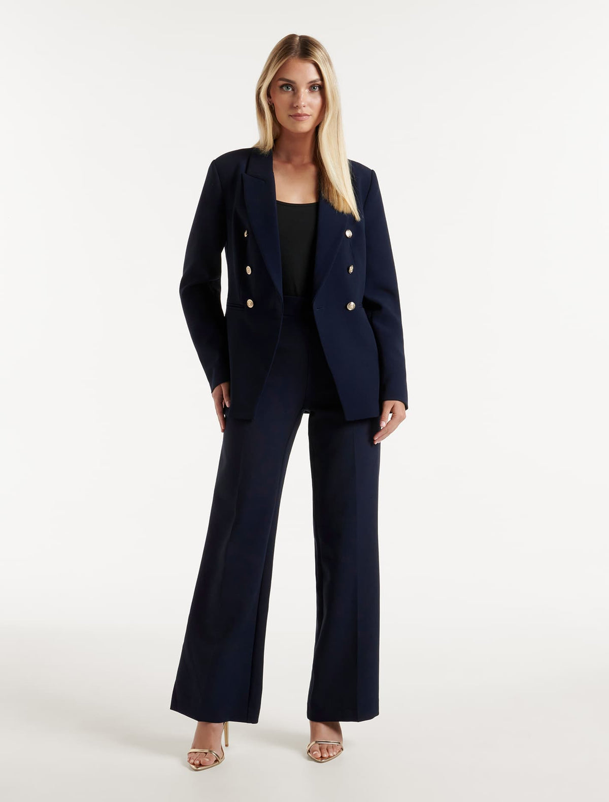 Chloe Military Blazer Navy