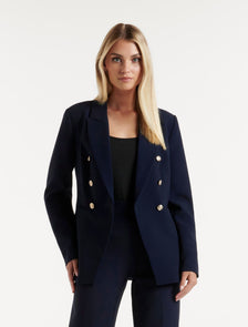 Chloe Military Blazer Navy