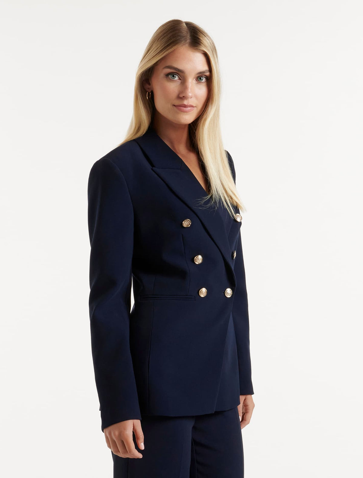 Chloe Military Blazer Navy