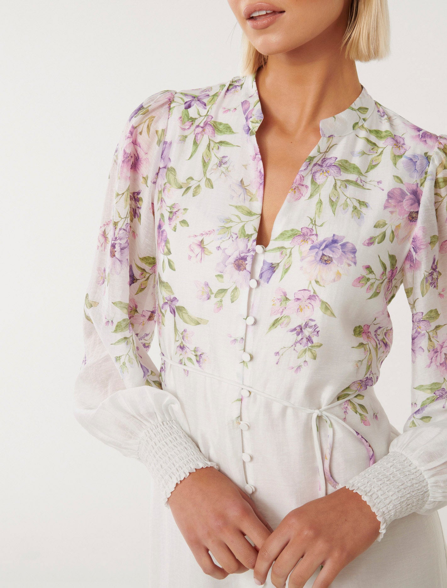 Olympia Printed Shirt Dress Alma Floral