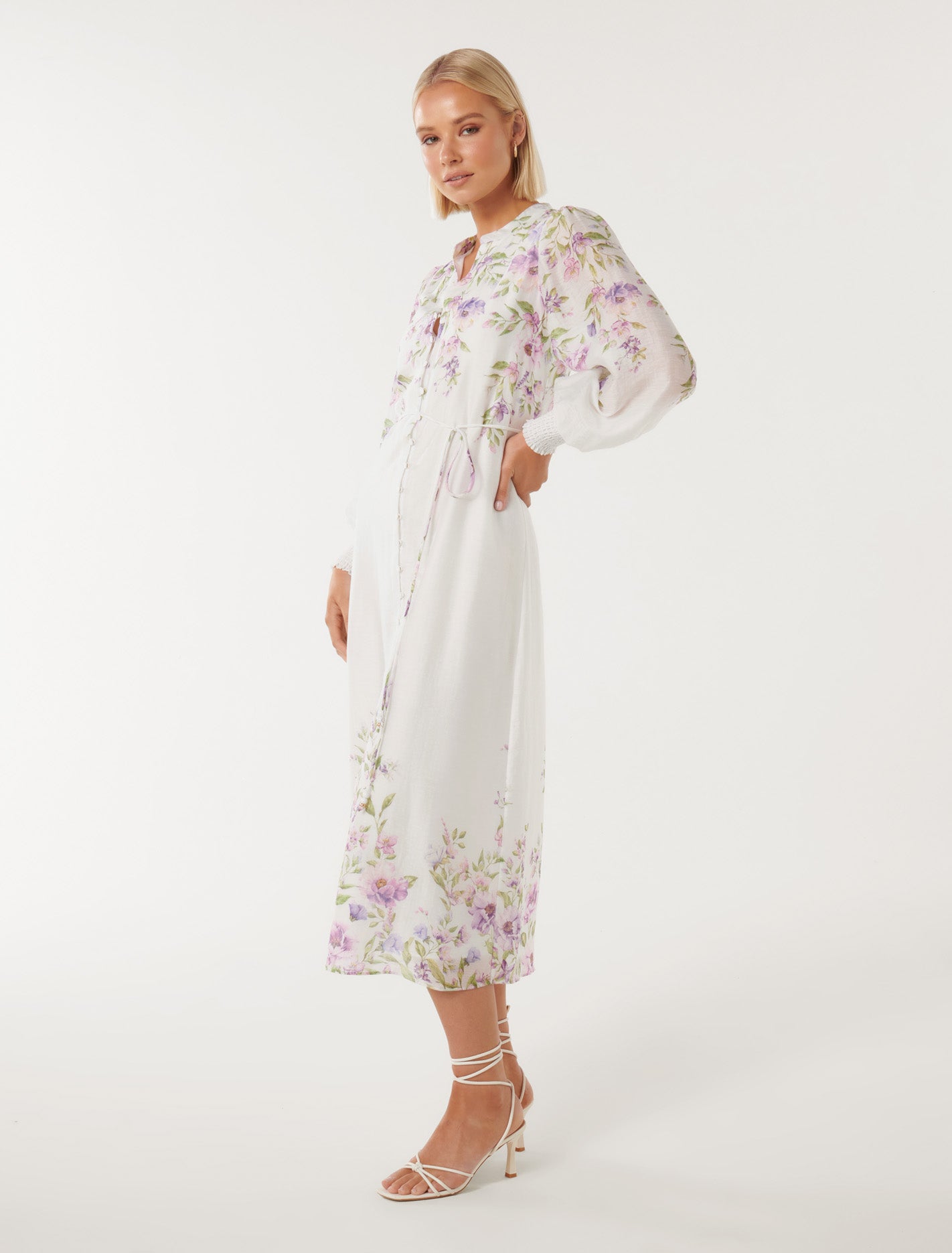 Olympia Printed Shirt Dress Alma Floral