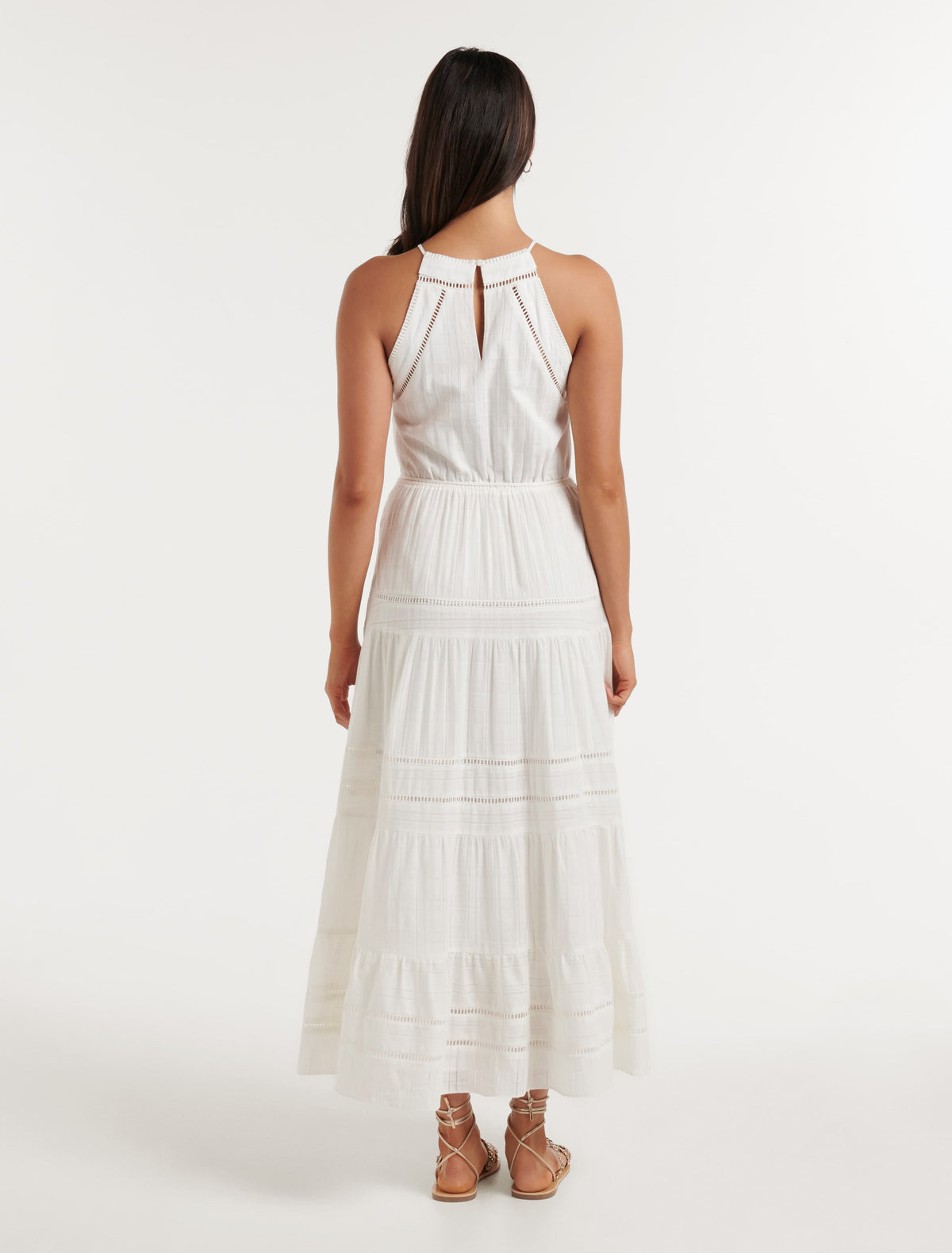 Lexie Ladder Trim Midi Porcelain