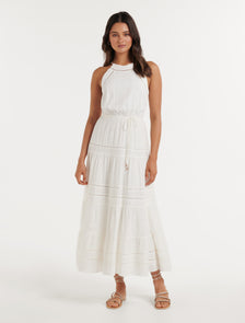 Lexie Ladder Trim Midi Porcelain