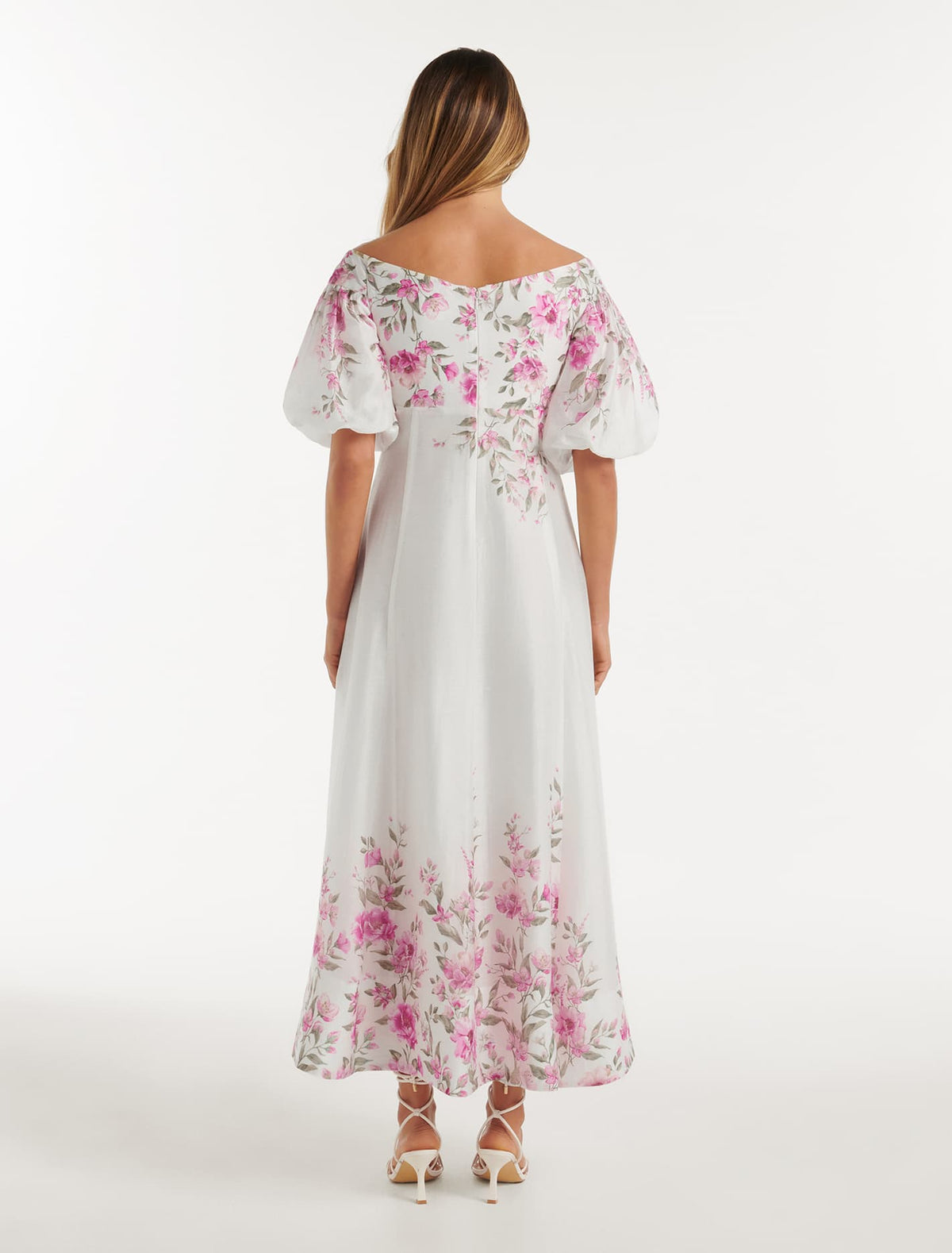 Lisa-Marie Off Shoulder Maxi Olympia Floral