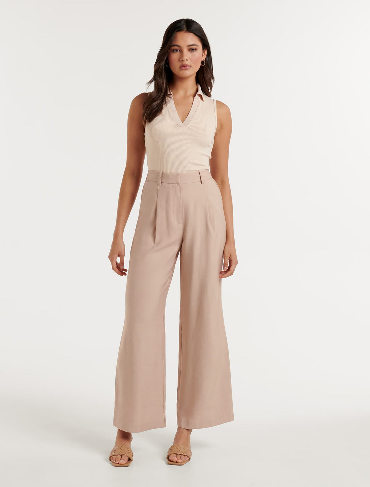 Marabella Bamboo Wide Leg Pant Neutral
