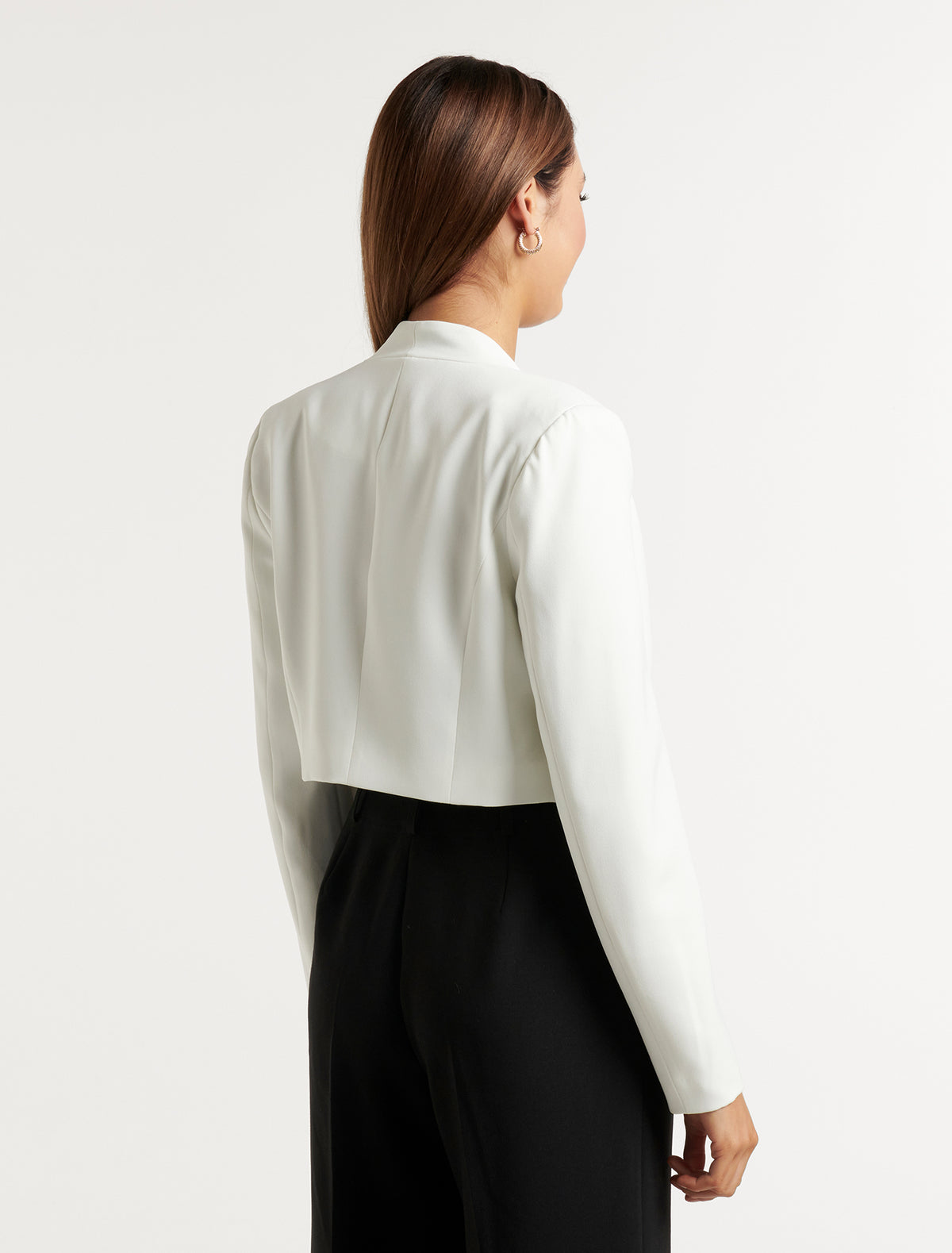 Carla Cropped Jacket Ivory