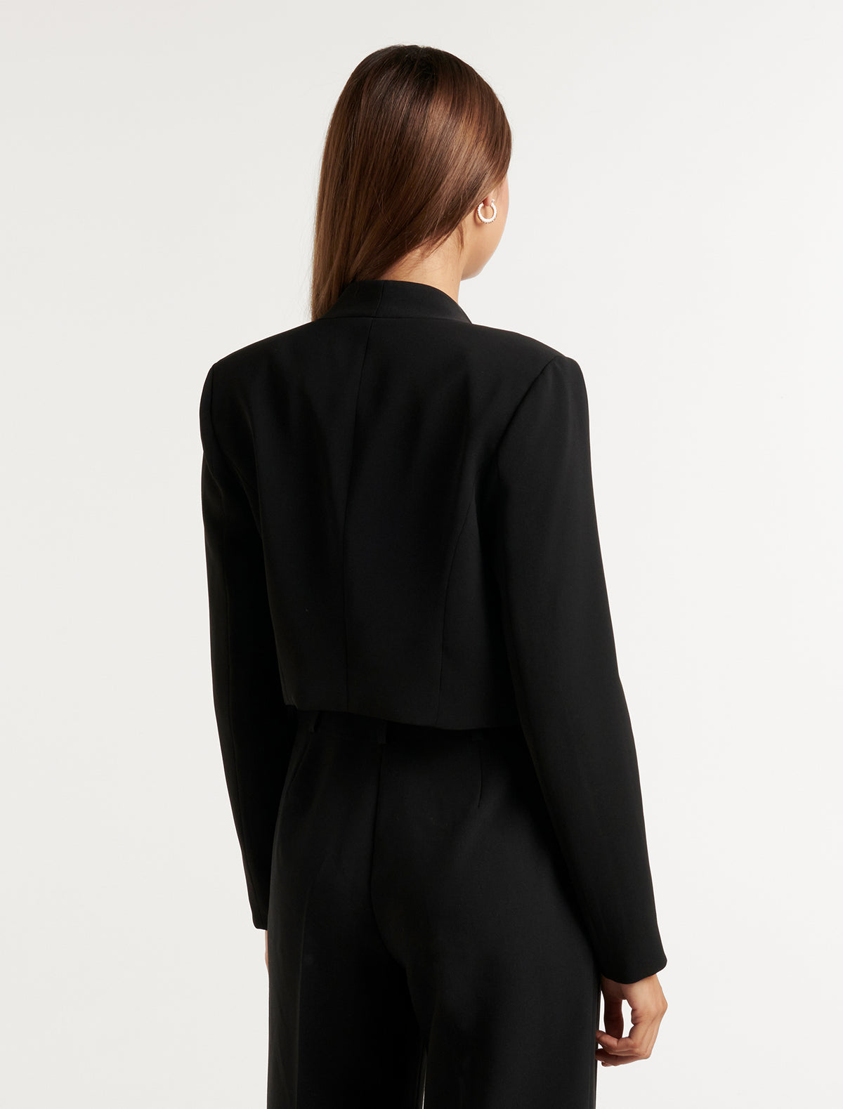 Carla Cropped Jacket Black