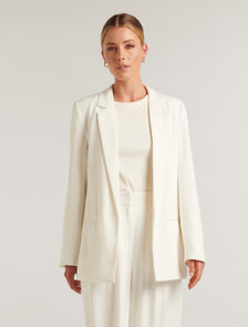 Tori Boyfriend Blazer Ivory Suit