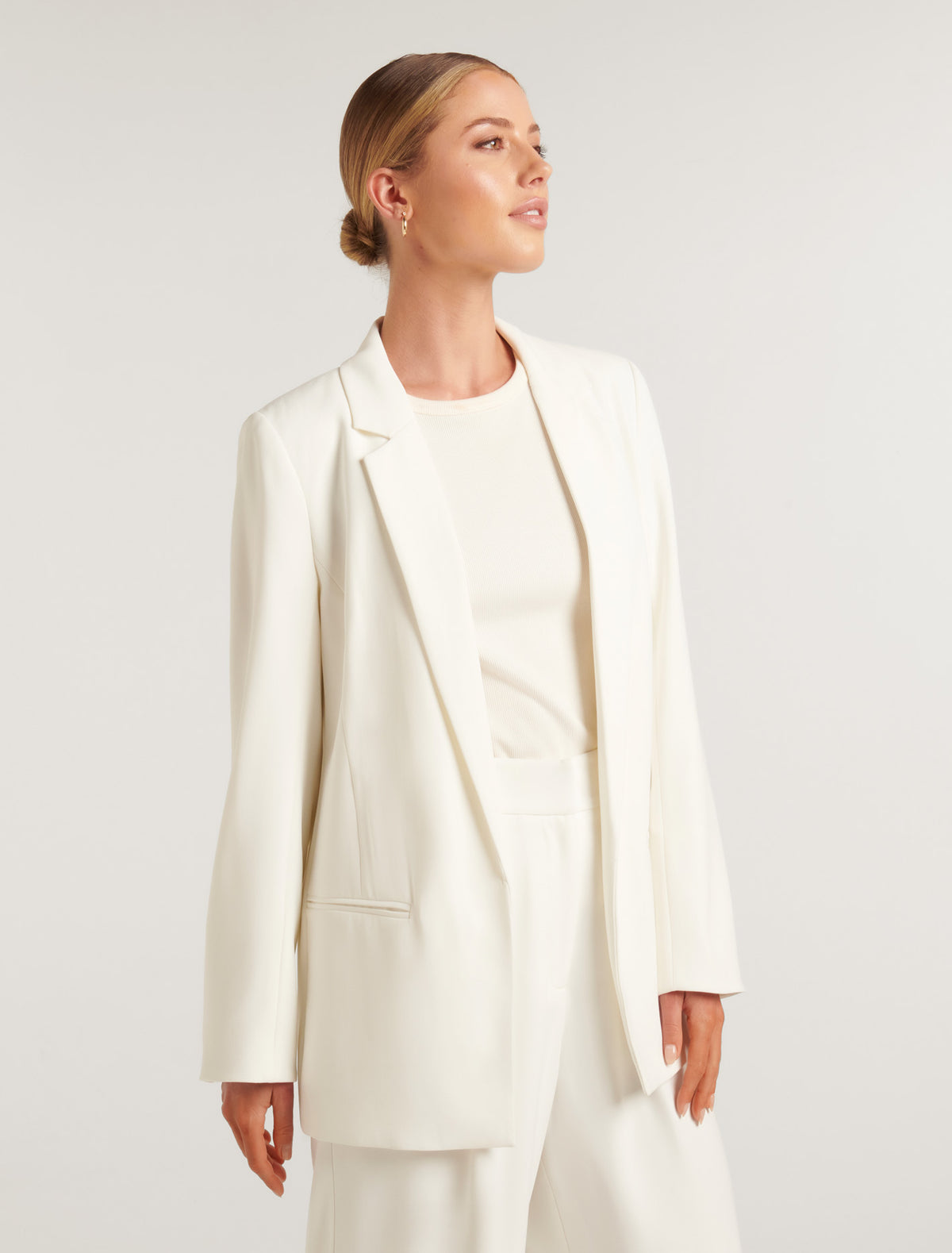 Tori Boyfriend Blazer Ivory Suit