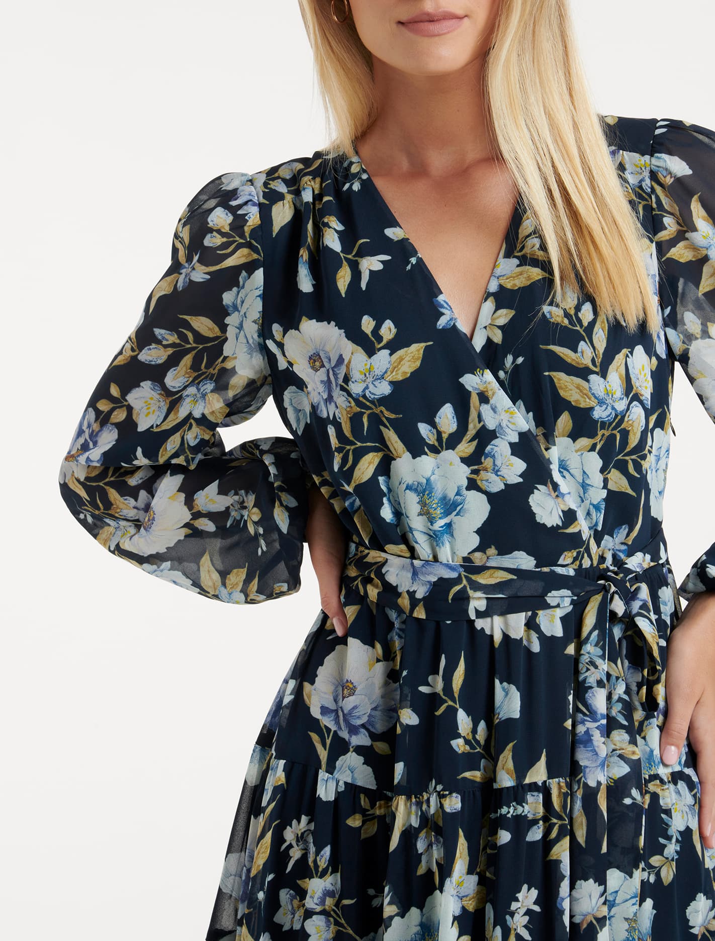 Amelie Tiered Maxi Dress Augustine Floral
